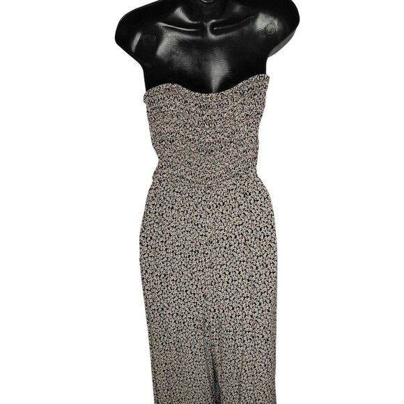 Boohoo Free People Little Of Your Love Wide-Leg Jumpsuit with Pockets Strapless - Picture 11 of 13